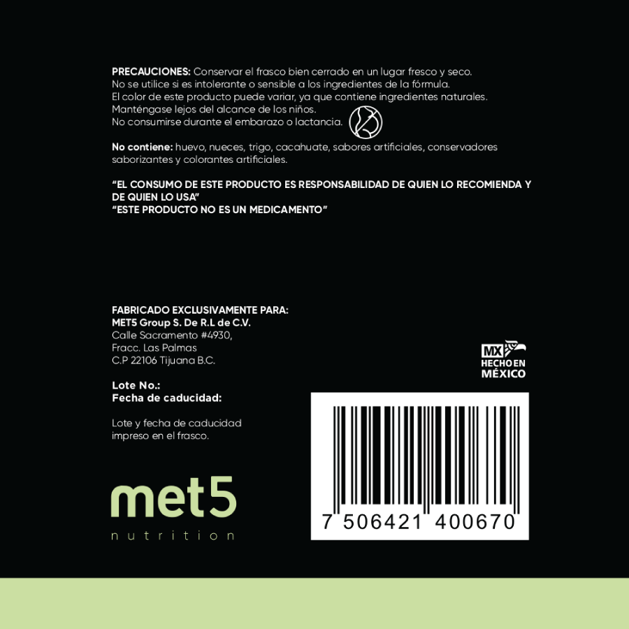 Colágeno Matcha, con Vitamina C & E, Omega 3, Magnesio, 450gr