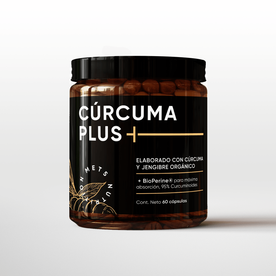 Cúrcuma plus +   (Paquete de 2  - 120 cápsulas) - Met5 Nutrition